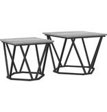 VidaXL Grijze sonoma Engineered wood en metaal Medium Duurzaam