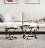 VidaXL Grijze sonoma Engineered wood en metaal Medium Duurzaam