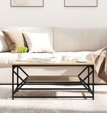 VidaXL Salontafel met Plank Sonoma Eiken 90x50x40 cm Bewerkt Hout