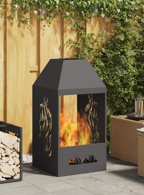 VidaXL Vuurkorf Zwart 50x50x100 cm Staal