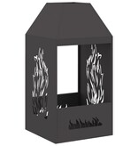 VidaXL Vuurkorf Zwart 50x50x100 cm Staal