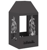 VidaXL Vuurkorf Zwart 50x50x100 cm Staal