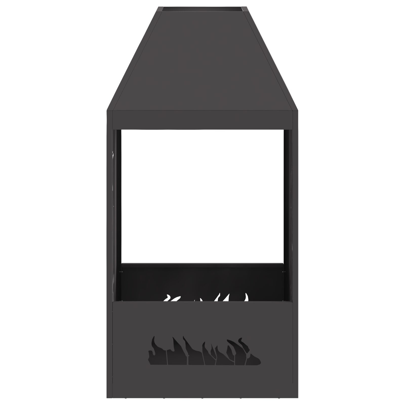 VidaXL Vuurkorf Zwart 50x50x100 cm Staal