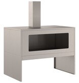 VidaXL Vuurkorf met Schoorsteen 80x50x96 cm Verweerd Staal