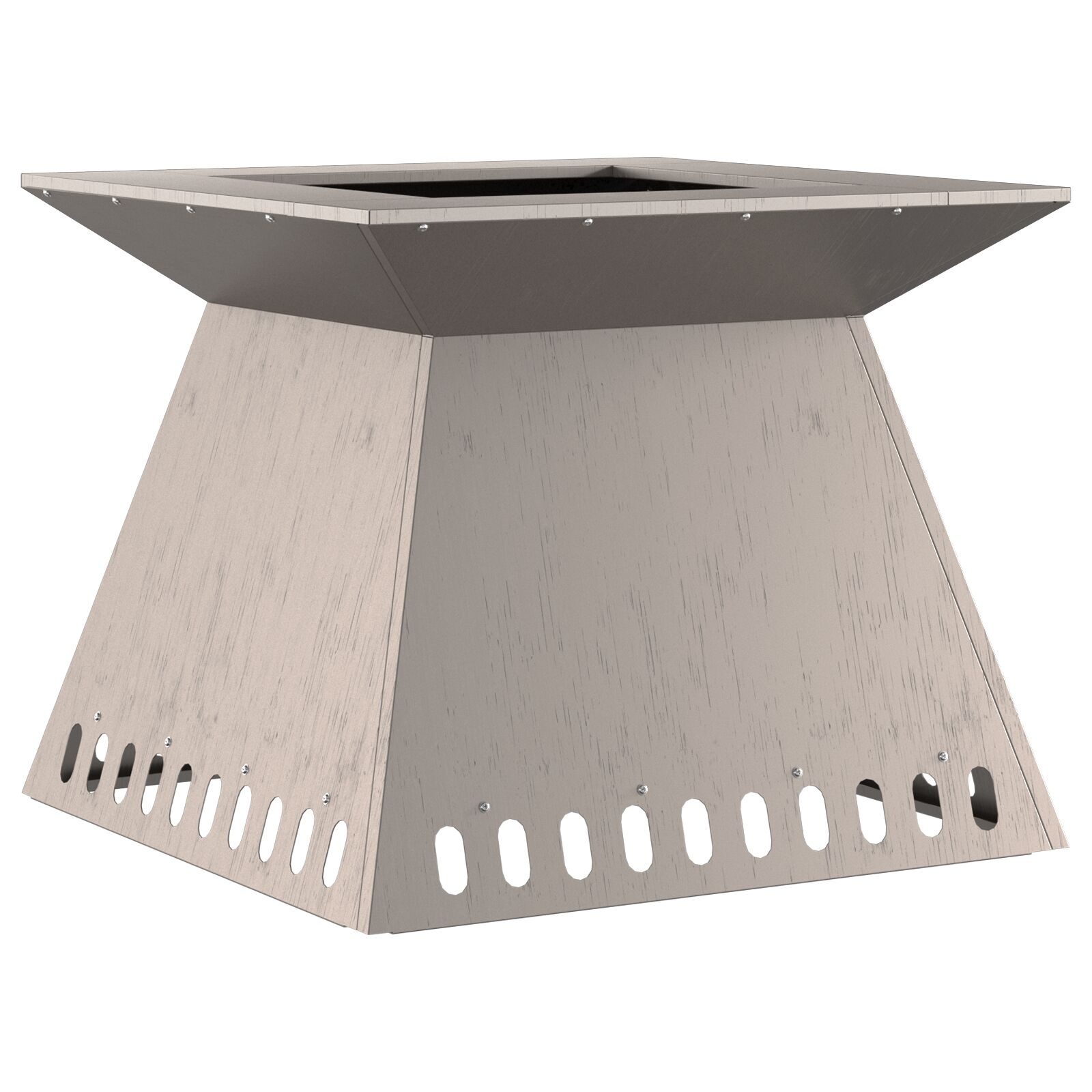 VidaXL Vuurkorf 60x60x50 cm Verweerd Staal