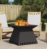 VidaXL Vuurkorf Zwart 60x60x50 cm Staal