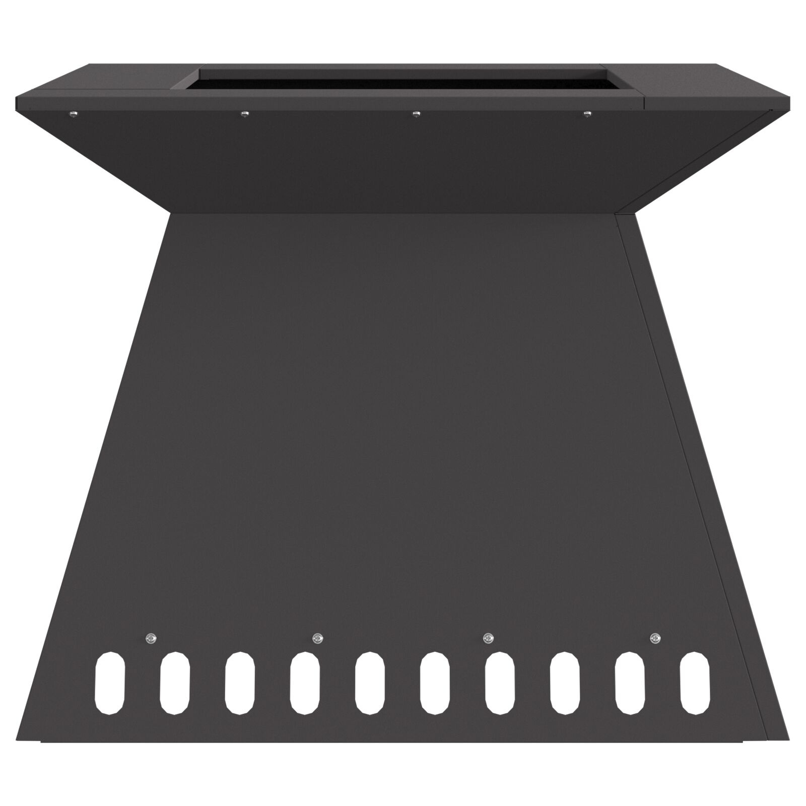 VidaXL Vuurkorf Zwart 60x60x50 cm Staal