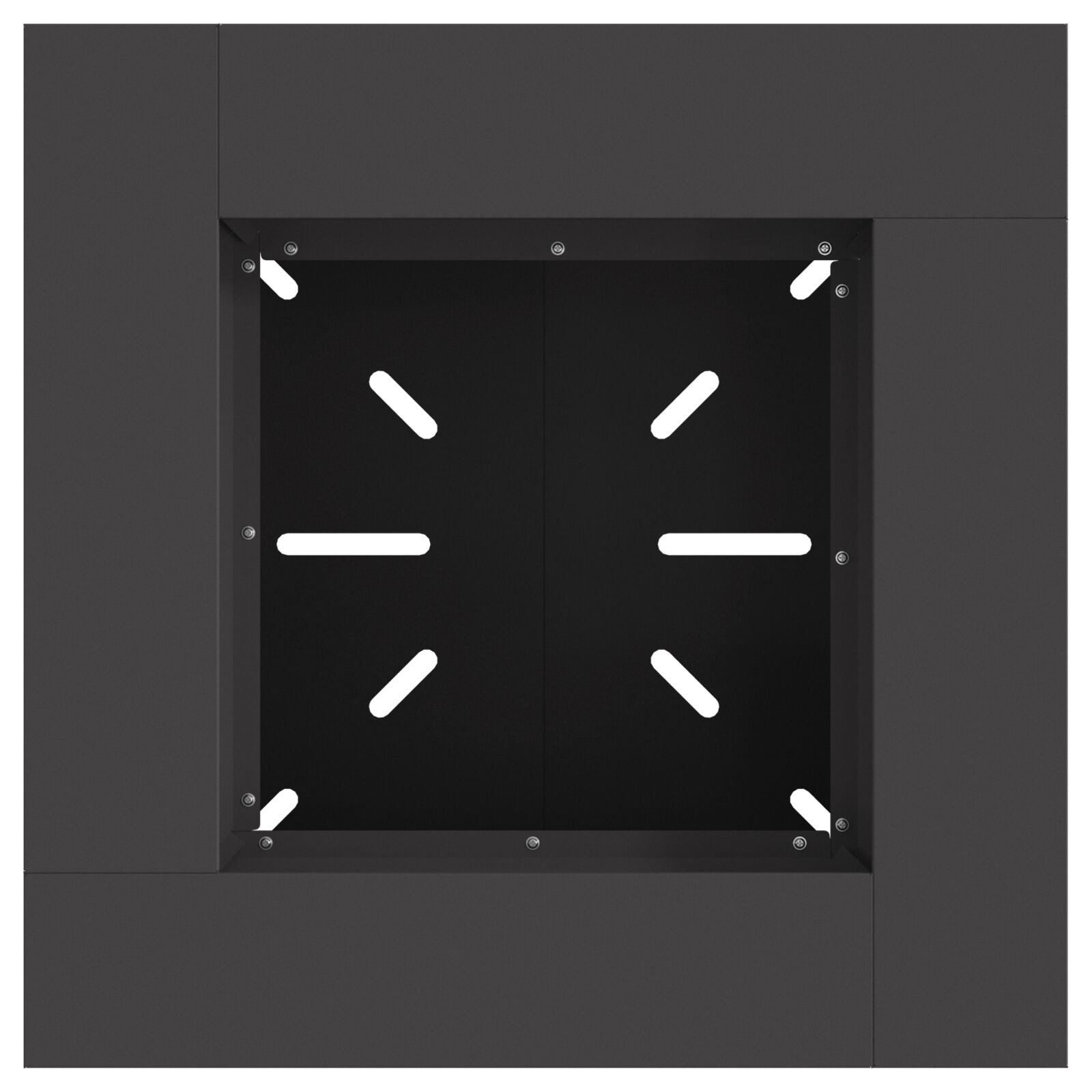 VidaXL Vuurkorf Zwart 60x60x50 cm Staal