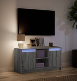 VidaXL Tv-meubel met LED 100x34x50 cm bewerkt hout grijs sonoma eiken