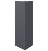 VidaXL Plantenbak driehoek 30x26x75 cm staal antracietkleurig