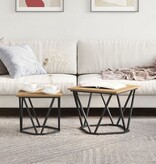 VidaXL Salontafel eiken ijzer PB