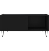 VidaXL Salontafel 80x80x36,5 cm bewerkt hout zwart