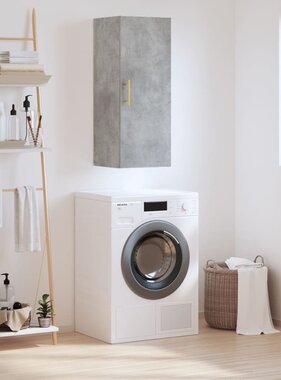 VidaXL Hangkast 34,5x34x90 cm betongrijs