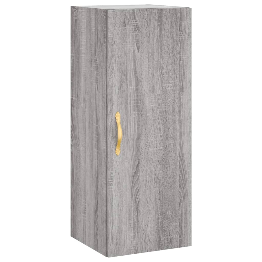 VidaXL Hangkast 34,5x34x90 cm grijs sonoma eikenkleurig