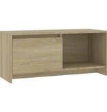 VidaXL Tv-meubel 90x35x40 cm bewerkt hout sonoma eikenkleurig