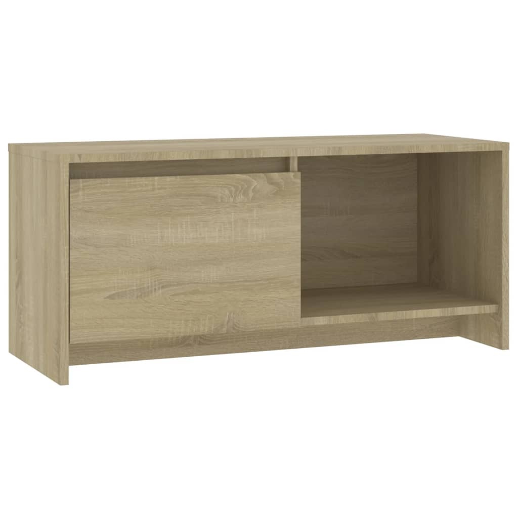 VidaXL Tv-meubel 90x35x40 cm bewerkt hout sonoma eikenkleurig