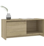 VidaXL Tv-meubel 90x35x40 cm bewerkt hout sonoma eikenkleurig