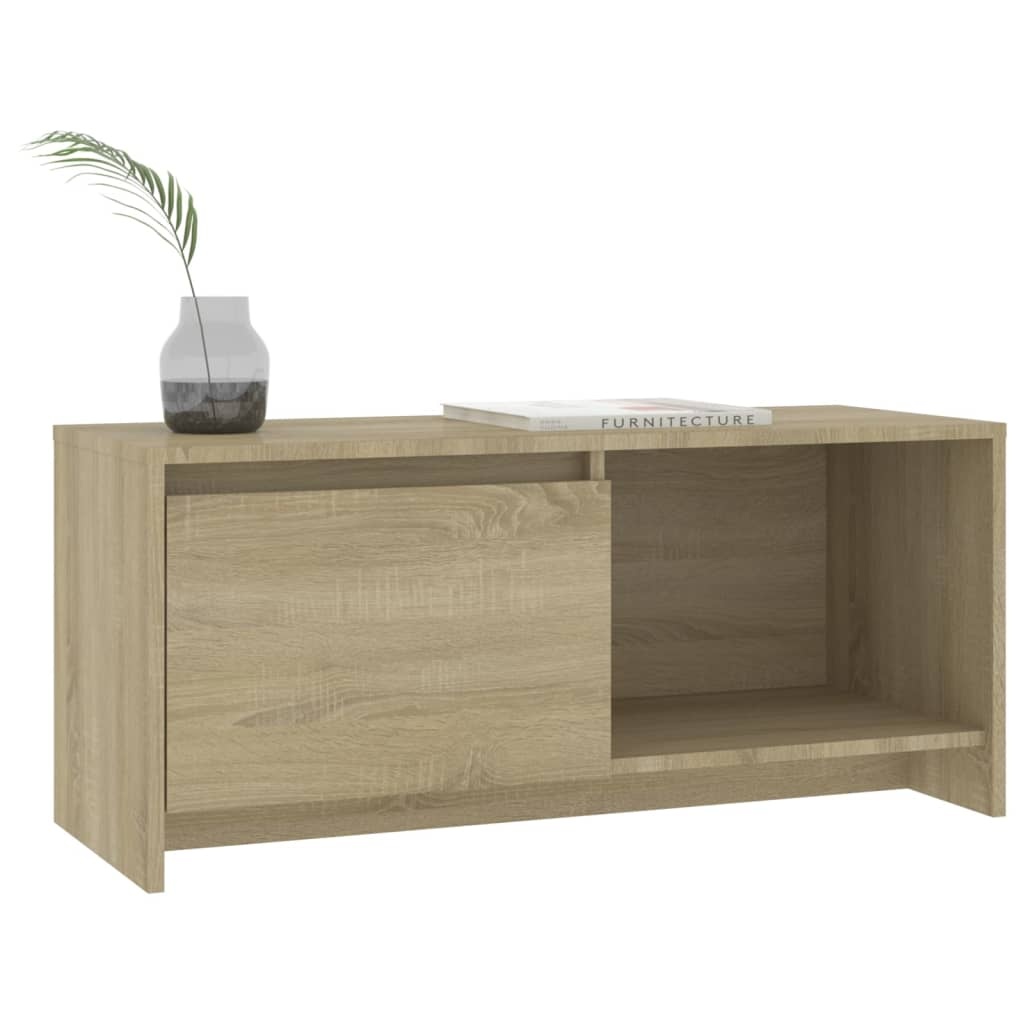 VidaXL Tv-meubel 90x35x40 cm bewerkt hout sonoma eikenkleurig