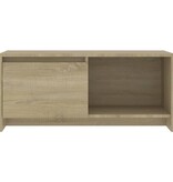 VidaXL Tv-meubel 90x35x40 cm bewerkt hout sonoma eikenkleurig