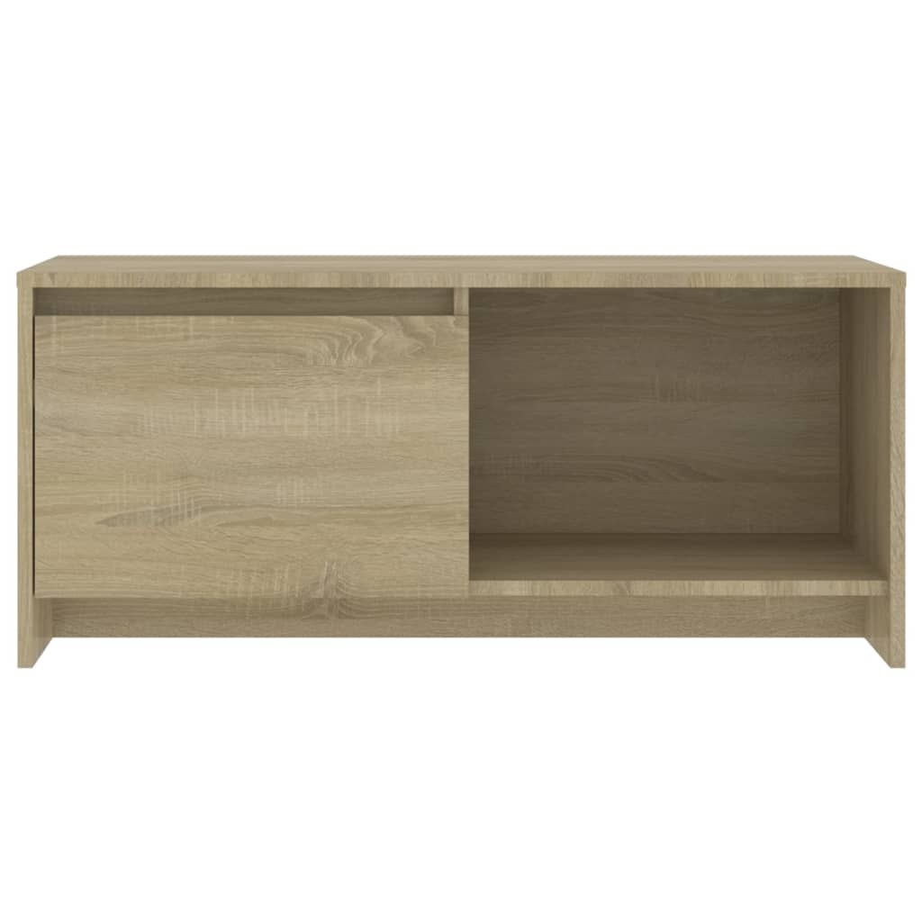 VidaXL Tv-meubel 90x35x40 cm bewerkt hout sonoma eikenkleurig