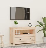 VidaXL Tv-meubel 79x35x52 cm massief grenenhout