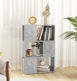 VidaXL Boekenkast/kamerscherm 60x24x94 cm bewerkt hout betongrijs