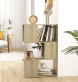 VidaXL Boekenkast/kamerscherm 60x24x94 cm bewerkt hout sonoma eiken