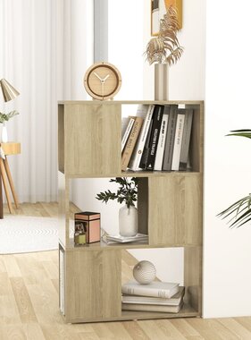 VidaXL Boekenkast/kamerscherm 60x24x94 cm bewerkt hout sonoma eiken