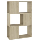VidaXL Boekenkast/kamerscherm 60x24x94 cm bewerkt hout sonoma eiken