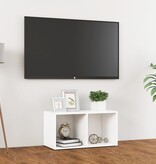 VidaXL Tv-meubel 72x35x36,5 cm bewerkt hout wit
