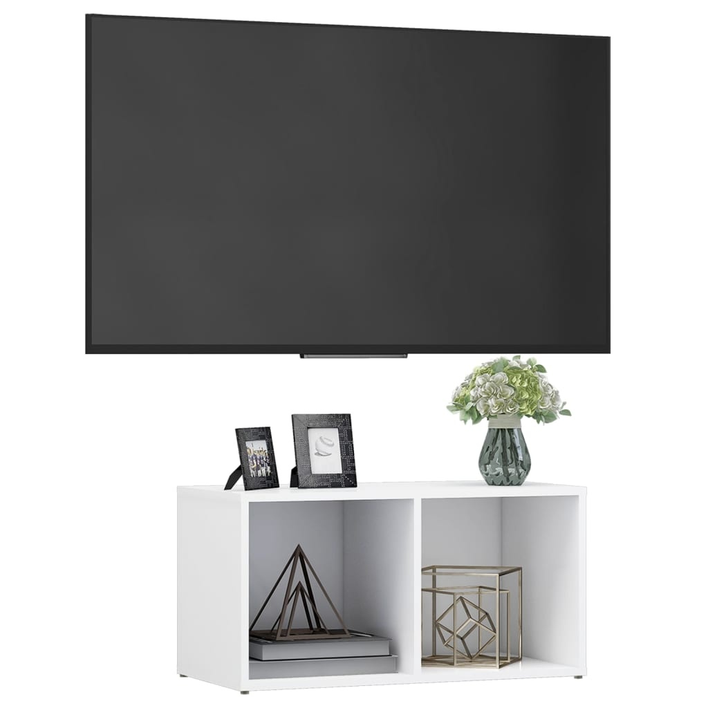 VidaXL Tv-meubel 72x35x36,5 cm bewerkt hout wit