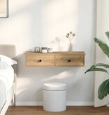 VidaXL Wandschap met lades 80x31x17 cm bewerkt hout artisanaal eiken