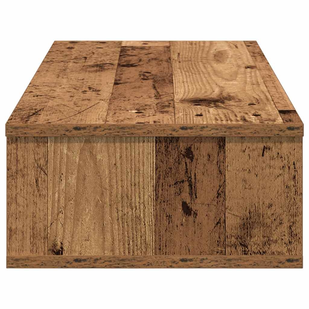VidaXL Wandschap met lades 80x31x17 cm bewerkt hout oud houtkleurig