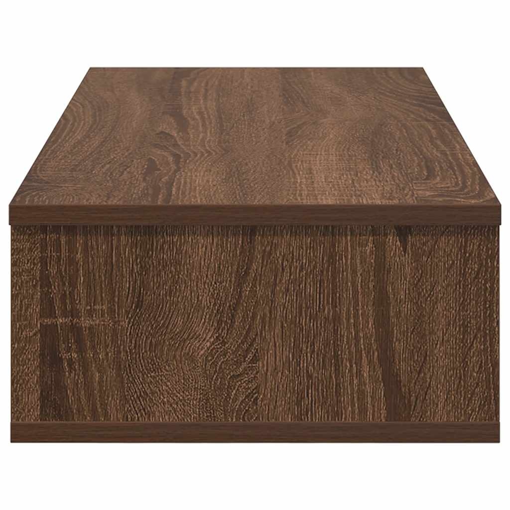 VidaXL Wandschap met lades 80x31x17 cm bewerkt hout bruin eikenkleurig