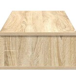 VidaXL Wandschap met lades 80x31x17 cm bewerkt hout sonoma eikenkleur