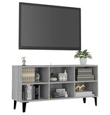 VidaXL Tv-meubel met metalen poten 103,5x30x50 cm grijs sonoma eiken