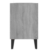 VidaXL Tv-meubel met metalen poten 103,5x30x50 cm grijs sonoma eiken