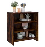 VidaXL Dressoir 70x40,5x75 cm bewerkt hout gerookt eikenkleurig