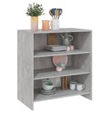 VidaXL Dressoir 70x40,5x75 cm bewerkt hout betongrijs