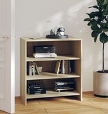 VidaXL Dressoir 70x40,5x75 cm bewerkt hout sonoma eikenkleurig