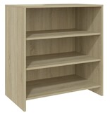 VidaXL Dressoir 70x40,5x75 cm bewerkt hout sonoma eikenkleurig