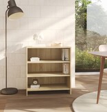 VidaXL Dressoir 70x40,5x75 cm bewerkt hout sonoma eikenkleurig