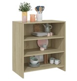 VidaXL Dressoir 70x40,5x75 cm bewerkt hout sonoma eikenkleurig