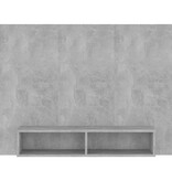 VidaXL Tv-wandmeubel 120x23,5x90 cm bewerkt hout betongrijs