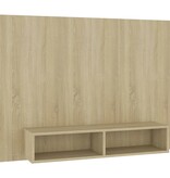 VidaXL Tv-wandmeubel 120x23,5x90 cm bewerkt hout sonoma eikenkleurig