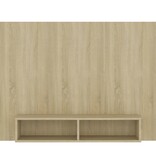 VidaXL Tv-wandmeubel 120x23,5x90 cm bewerkt hout sonoma eikenkleurig