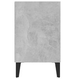VidaXL Tv-meubel met metalen poten 103,5x30x50 cm betongrijs