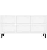 VidaXL Tv-meubel met metalen poten 103,5x30x50 cm wit