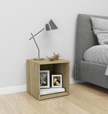 VidaXL Tv-meubel 37x35x37 cm bewerkt hout sonoma eikenkleurig