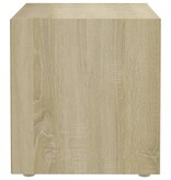 VidaXL Tv-meubel 37x35x37 cm bewerkt hout sonoma eikenkleurig